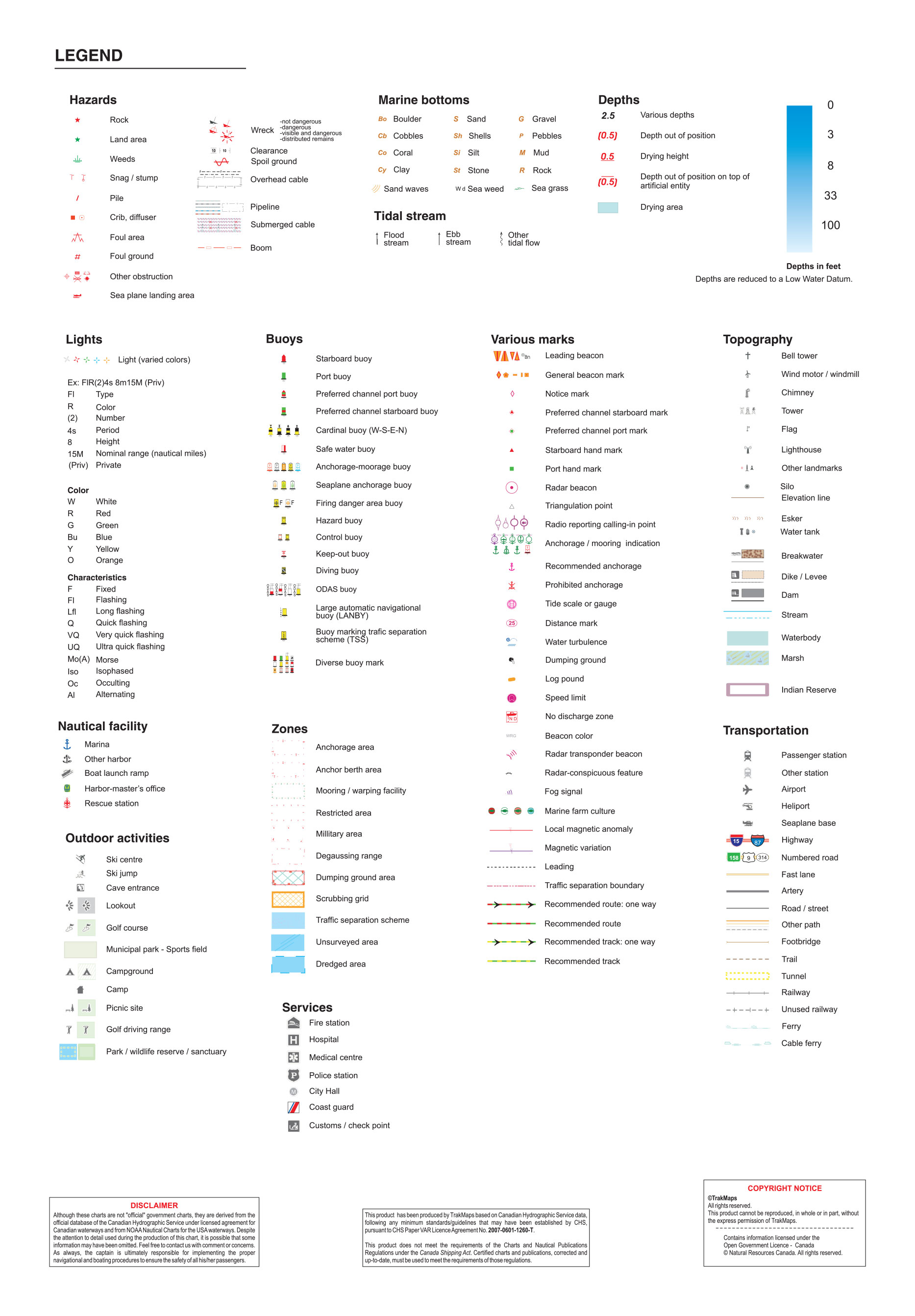 Spoil Area Marine Chart