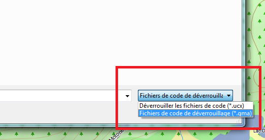 Comment choisir un fichier de déverrouillage
