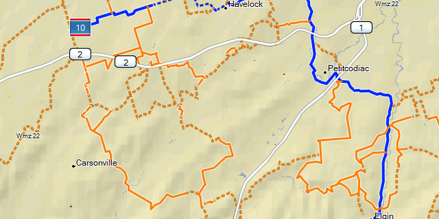 Nb Atv Trails Map Atv New Brunswick Map For Garmin Gps Including Routable Official Nbatvf  Trails Of New Brunswick, Forest Roads And Points Of Interest At 1:50,000 |  Trakmaps