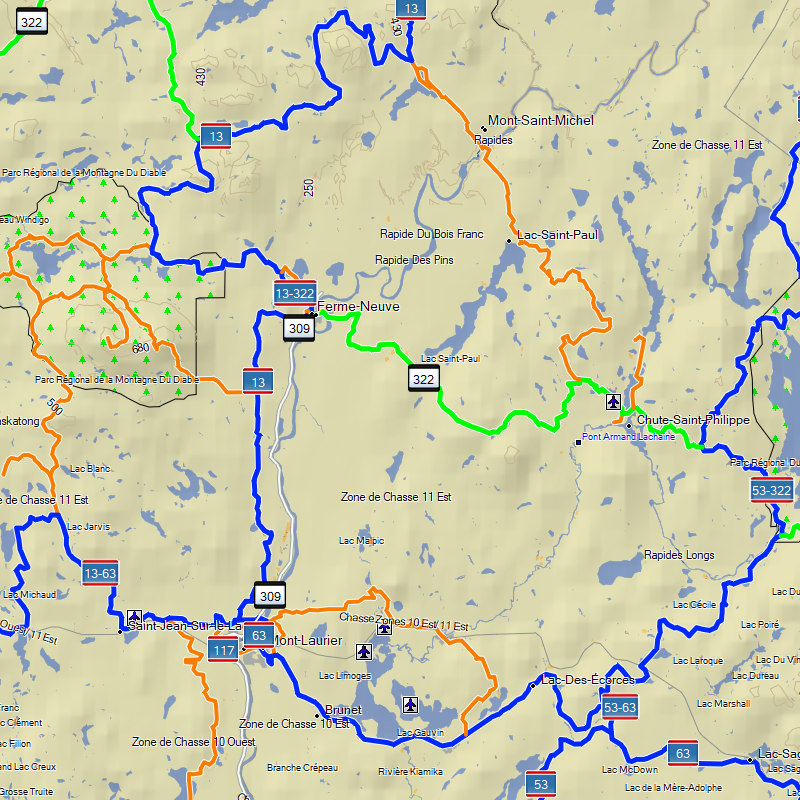 thumbnail image 2 of Snowmobile Quebec GPS Map For Garmin - Official FCMQ Trails With 1 Year Updates | Routable Snowmobile Trails For Handheld GPS Units 2 of 12