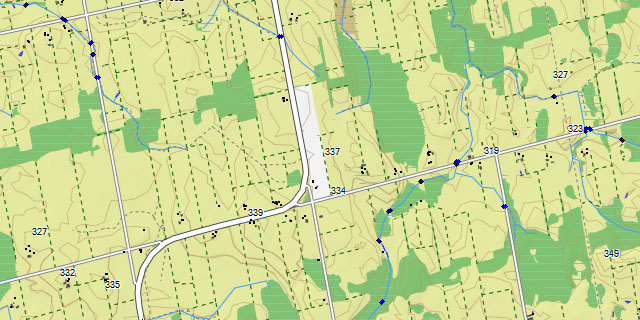 TOPO Ontario map for Garmin GPS including Crown land, forestry layer