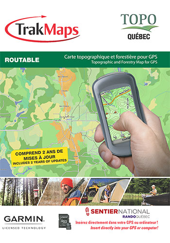TOPO Québec pour GPS Garmin